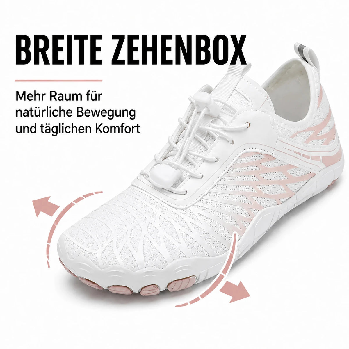 Breite Zehenbox