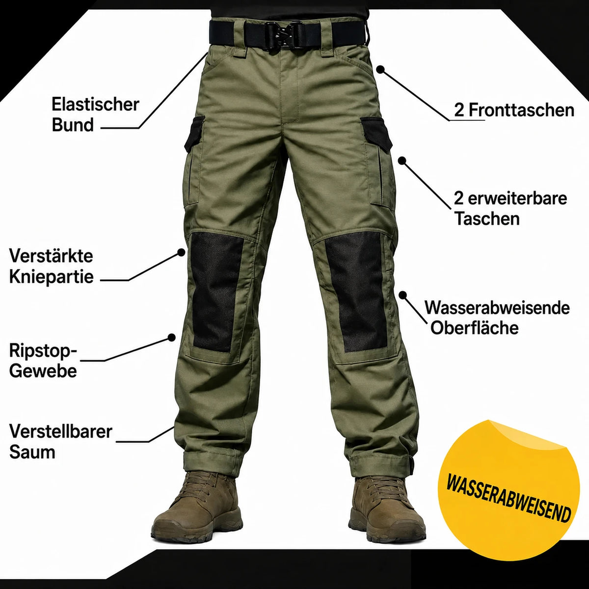Funktionale Details der Tactical-Hose