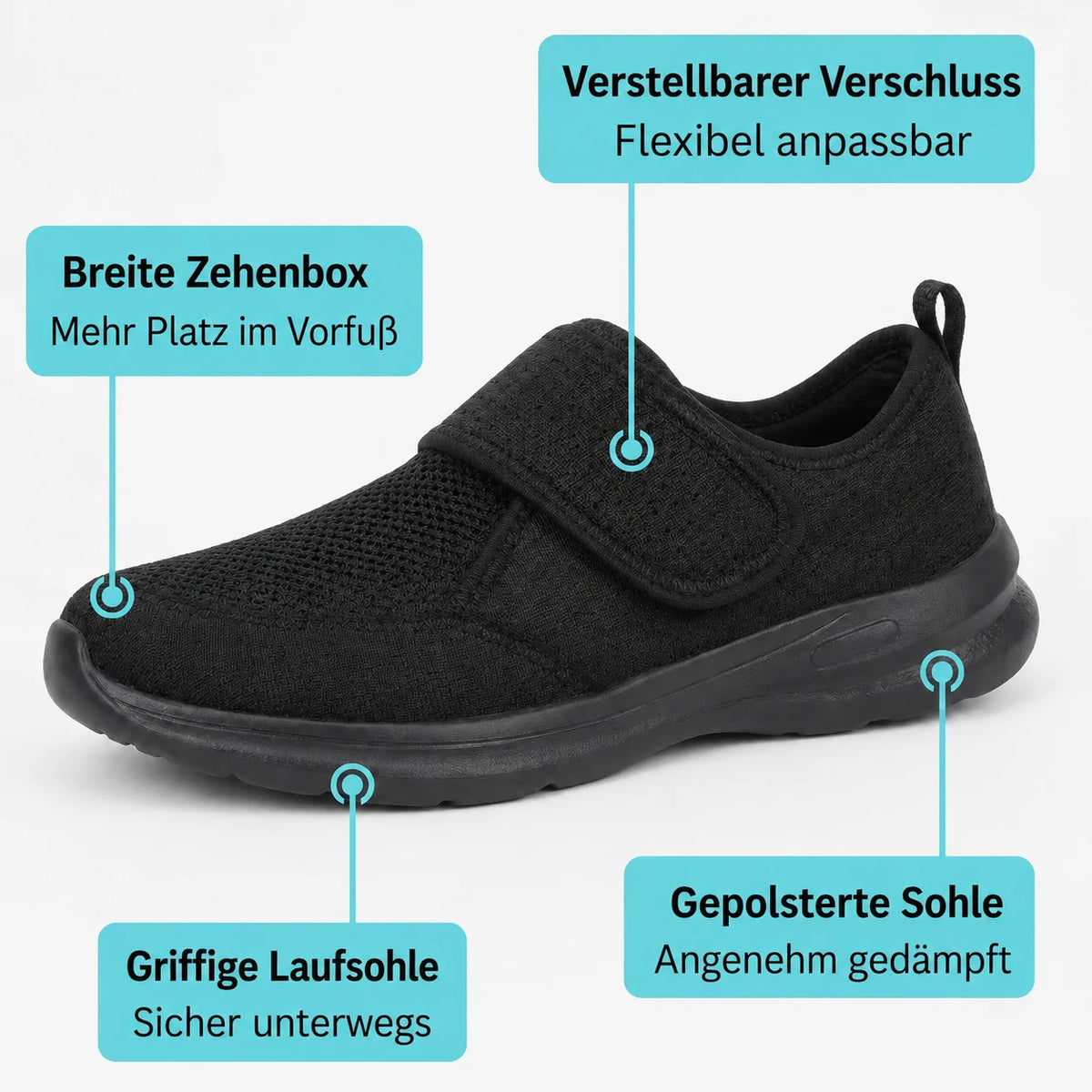 Komfortmerkmale des Schuhs
