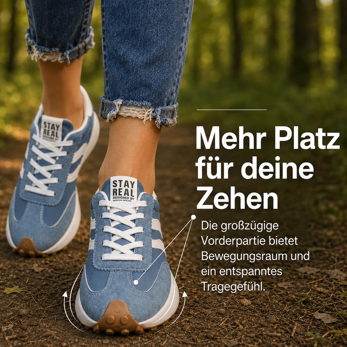 Mehr Platz für deine Zehen