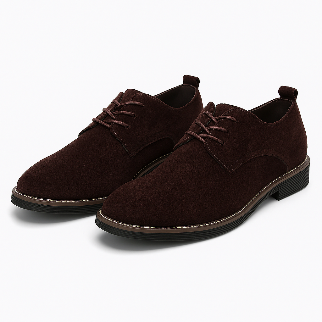 Herren-Derby-Schuhe mit runder Spitze