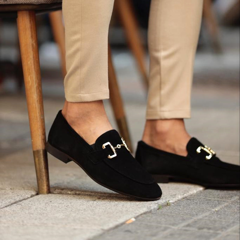 Herren-Loafer mit Metallspange