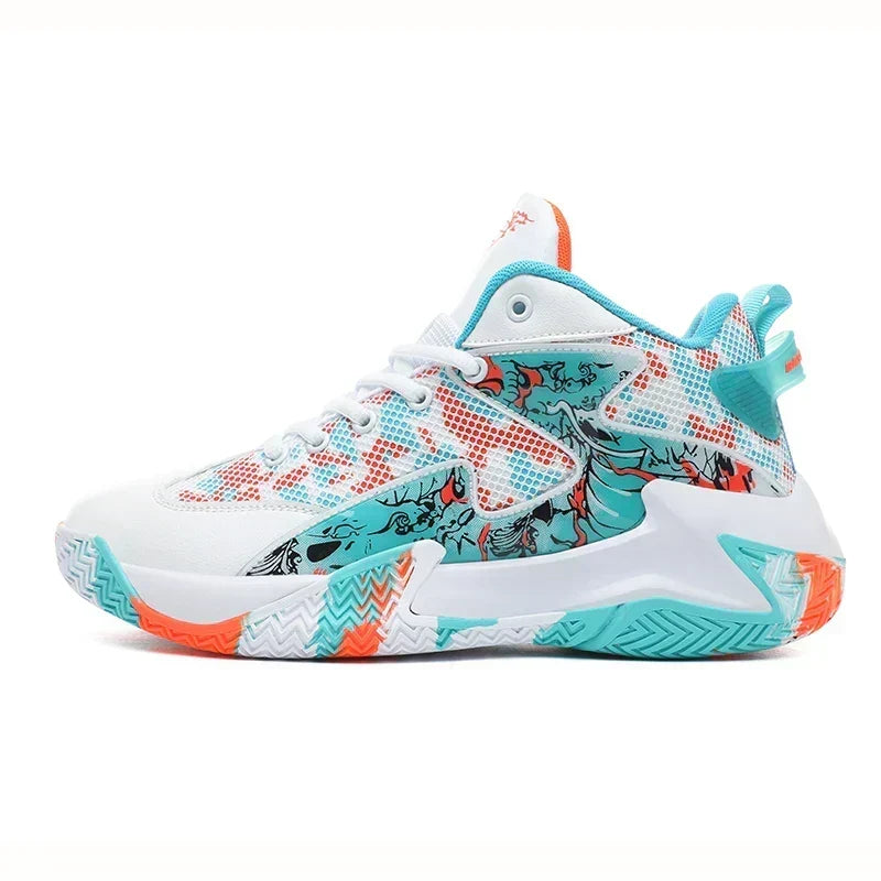 Herren-Basketballschuhe mit Grafikmuster