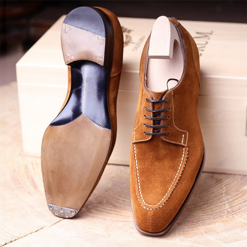 Herren-Oxford-Schuhe mit mandelförmiger Spitze