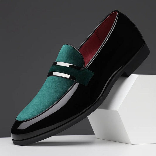 Herren-Penny-Loafer mit strukturiertem Detail