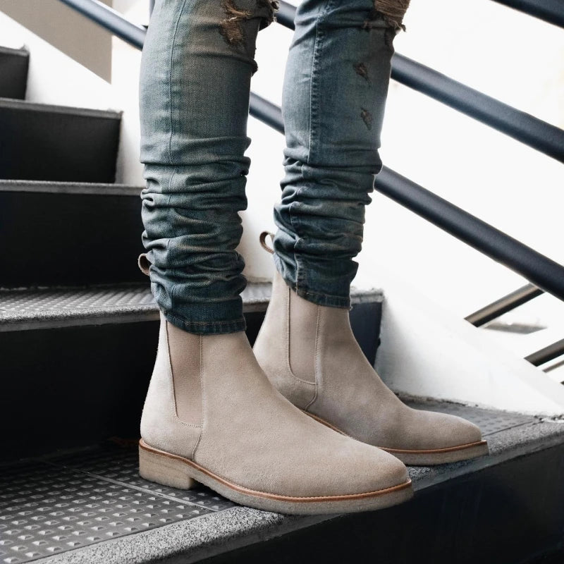 Herren-Chelsea-Boots mit elastischen Einsätzen