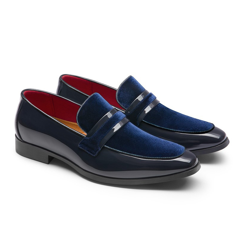 Herren-Loafer mit glänzender Oberfläche