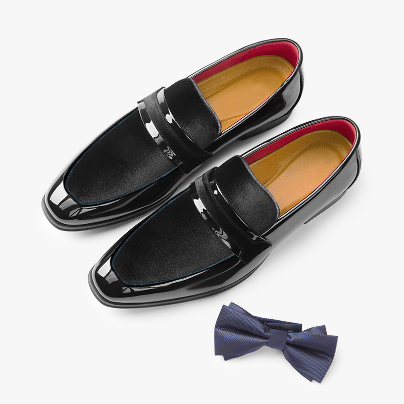 Herren-Loafer mit glänzender Oberfläche
