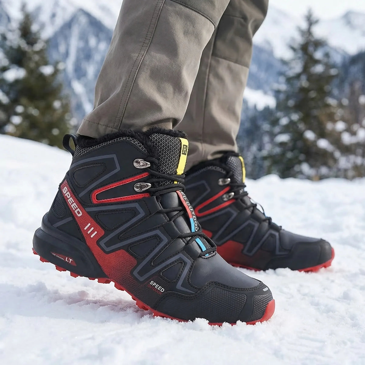 Herren-Winterwanderstiefel mit warmem Futter