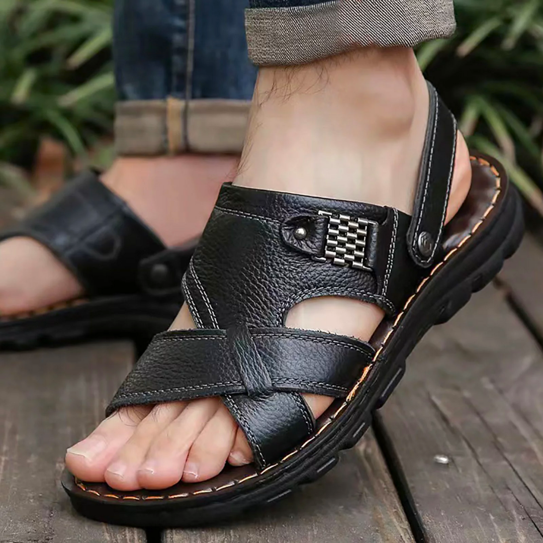 Herren-Sandalen mit Fußgewölbestütze