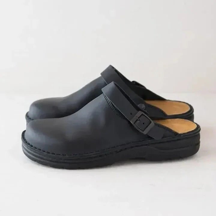 Herren-Mules mit Fersenriemen