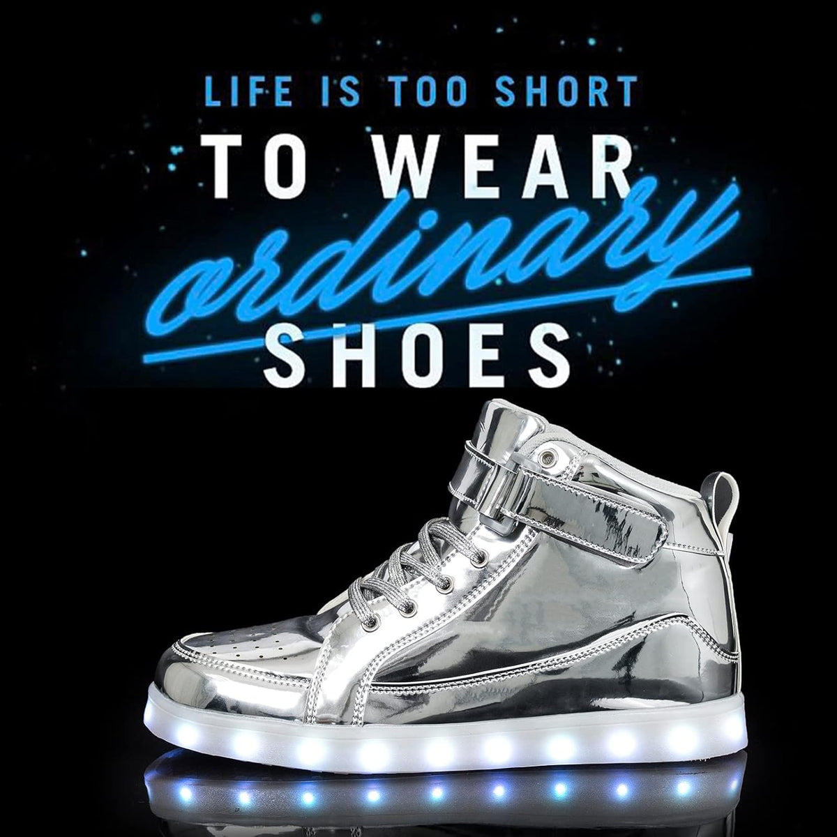 Herren-LED-Sneaker mit USB-Ladefunktion