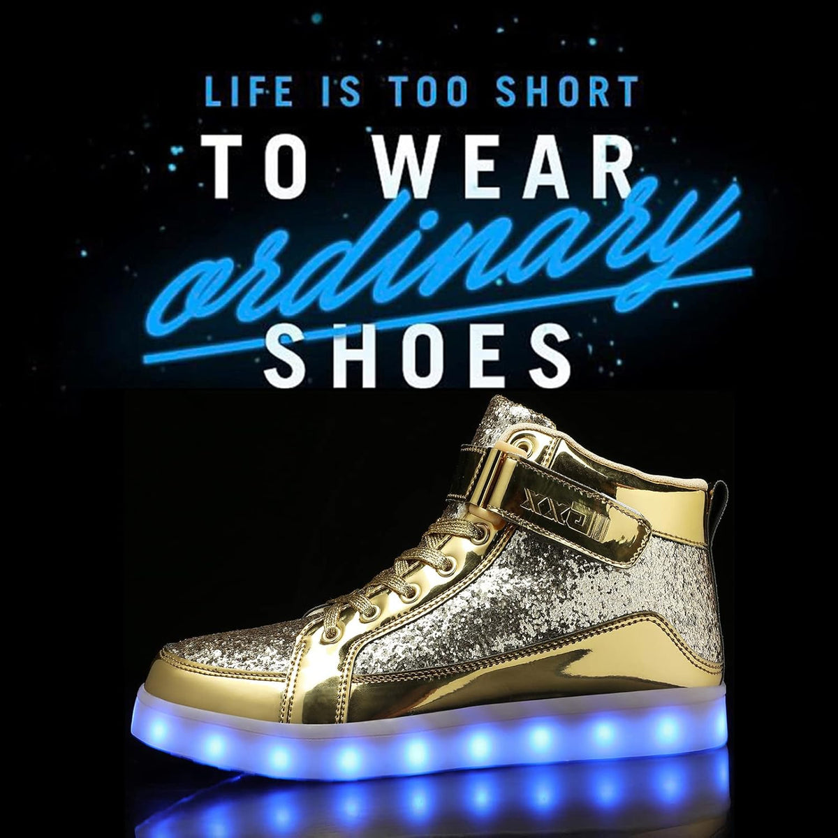Herren-LED-Sneaker mit USB-Ladefunktion