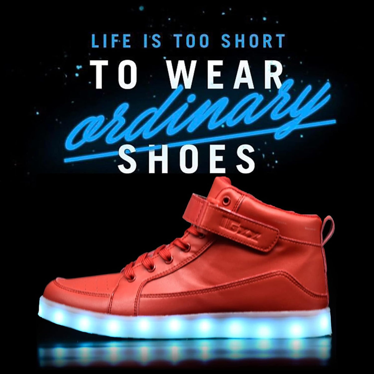 Herren-LED-Sneaker mit USB-Ladefunktion