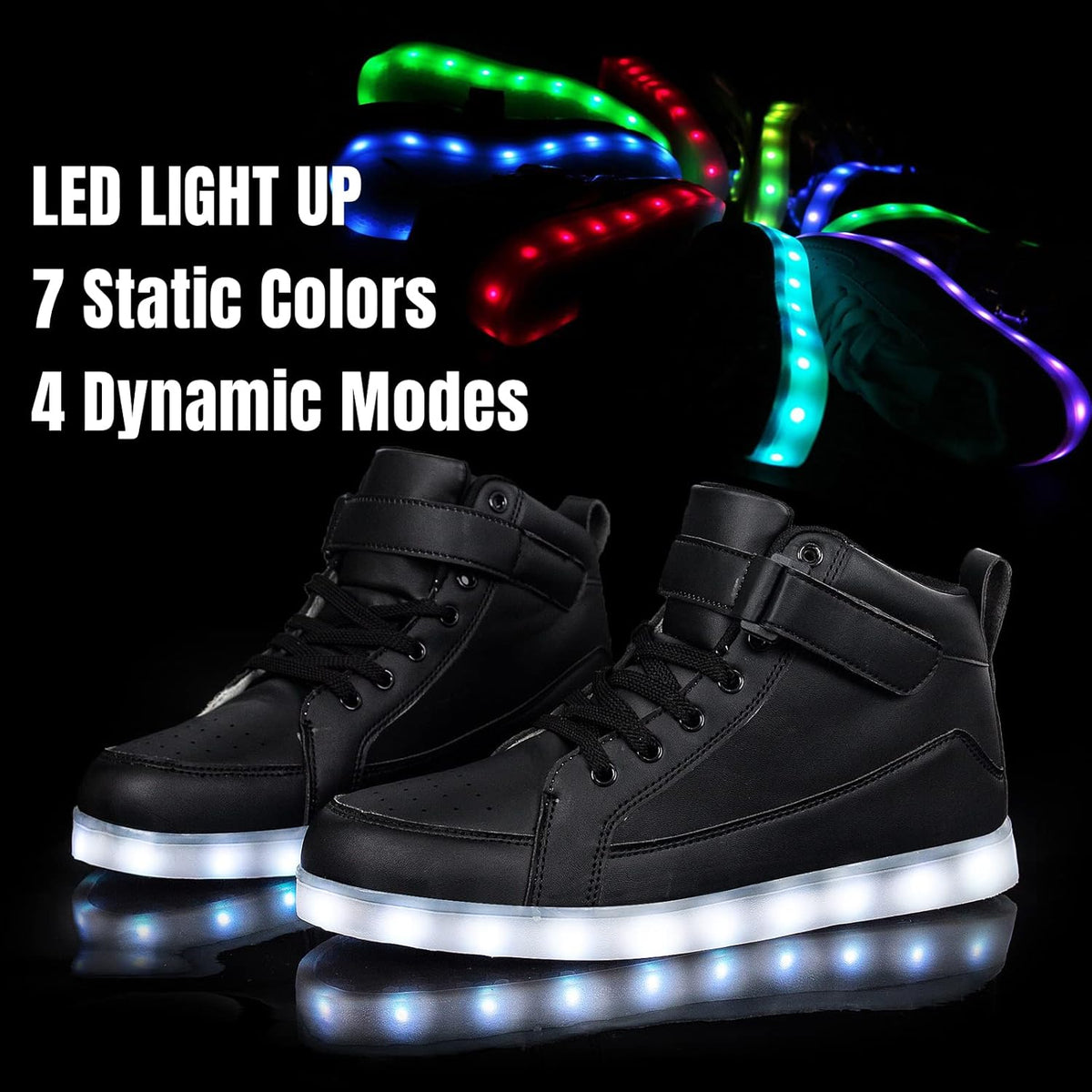 Herren-LED-Sneaker mit USB-Ladefunktion