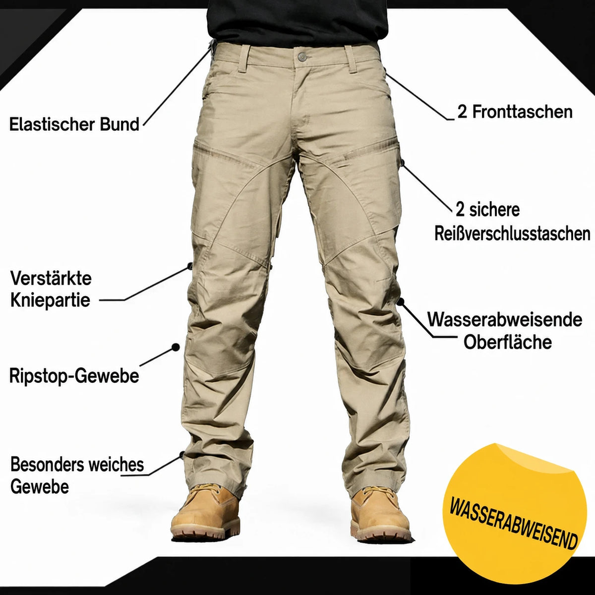 Funktionale Details der Tactical-Hose