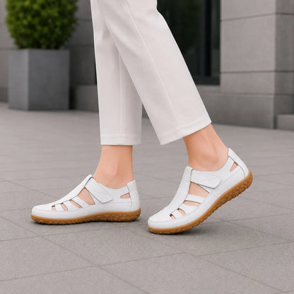 Orthopädische Leder-Komfortschuhe mit breiter Zehenbox