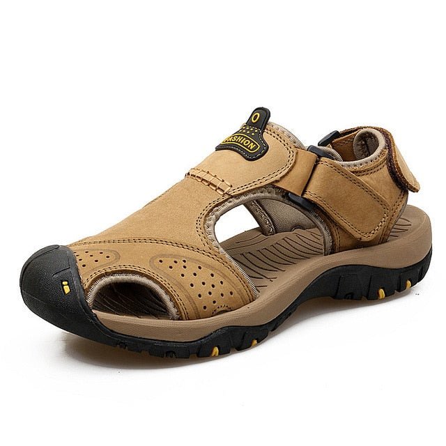 Herren Extra Breite Zehen Orthopädische Sandalen mit verstellbaren Riemen