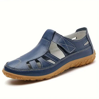 Orthopädische Leder-Komfortschuhe mit breiter Zehenbox