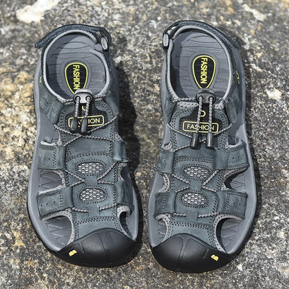 Herren Wandersandalen Orthopädische Komfortsandalen mit verstellbaren Riemen