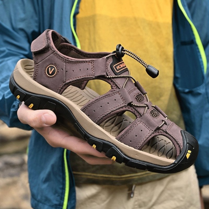 Herren Wandersandalen Orthopädische Komfortsandalen mit verstellbaren Riemen
