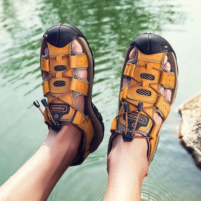 Herren Wandersandalen Orthopädische Komfortsandalen mit verstellbaren Riemen