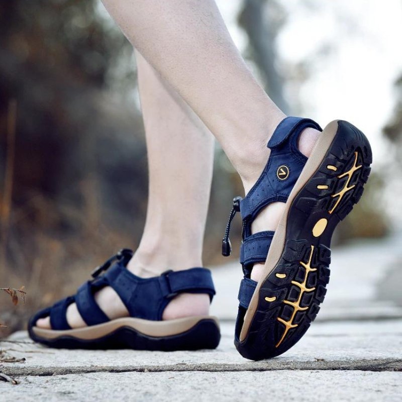 Herren Wandersandalen Orthopädische Komfortsandalen mit verstellbaren Riemen