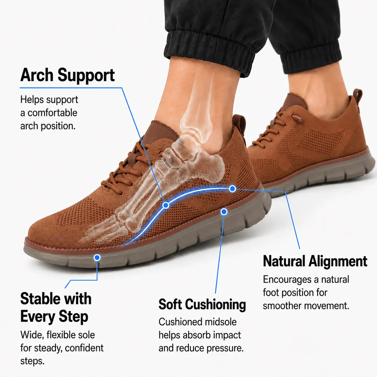 Herren Ultra Komfortable Orthopädische Schuhe