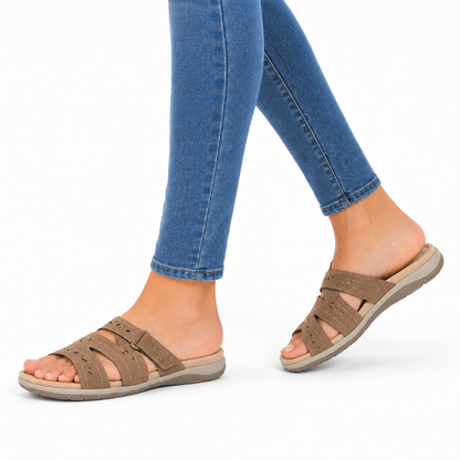 Damen Sommer Orthopädische Sandalen mit verstellbarer weicher Sohle