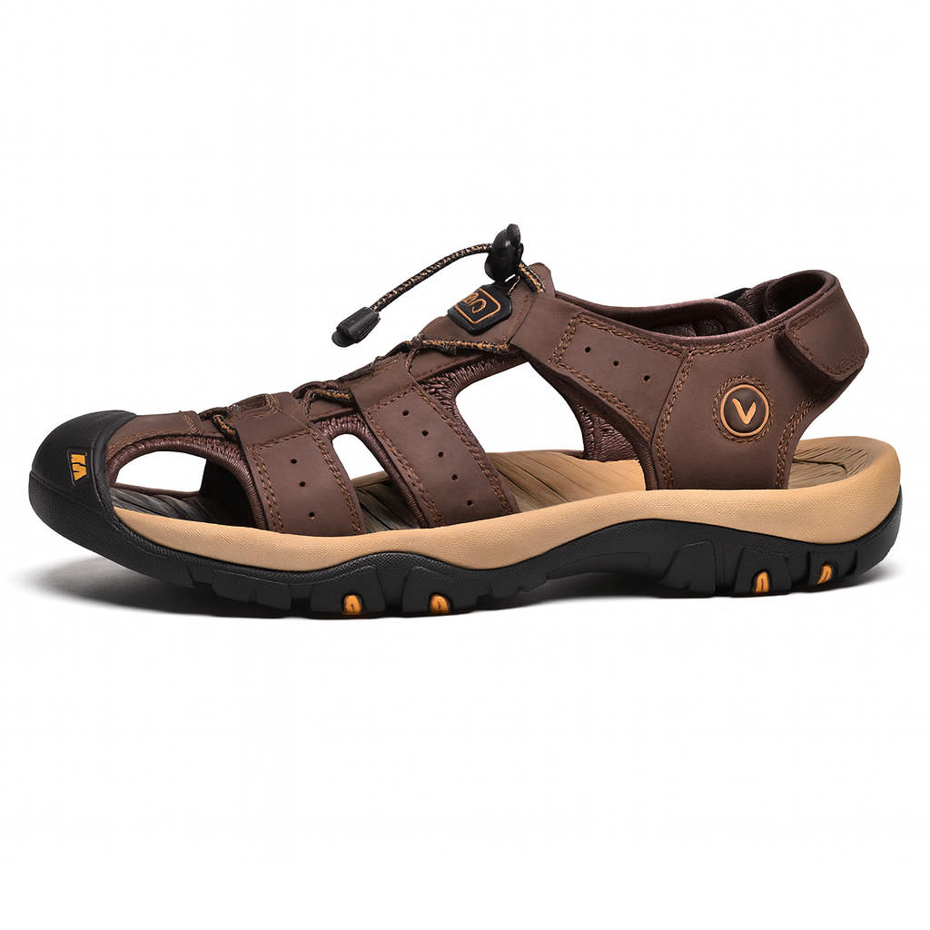Herren Wandersandalen Orthopädische Komfortsandalen mit verstellbaren Riemen