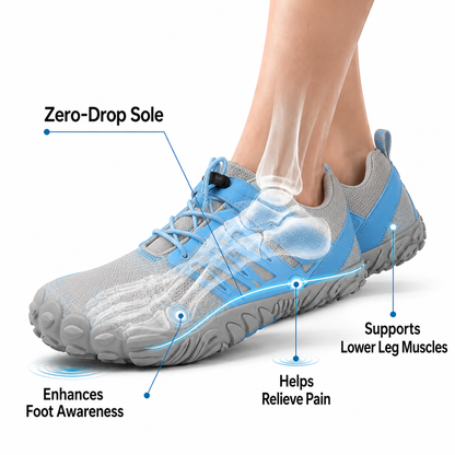 Leichte Orthopädische Barfußschuhe mit breiter Zehenbox – Unisex