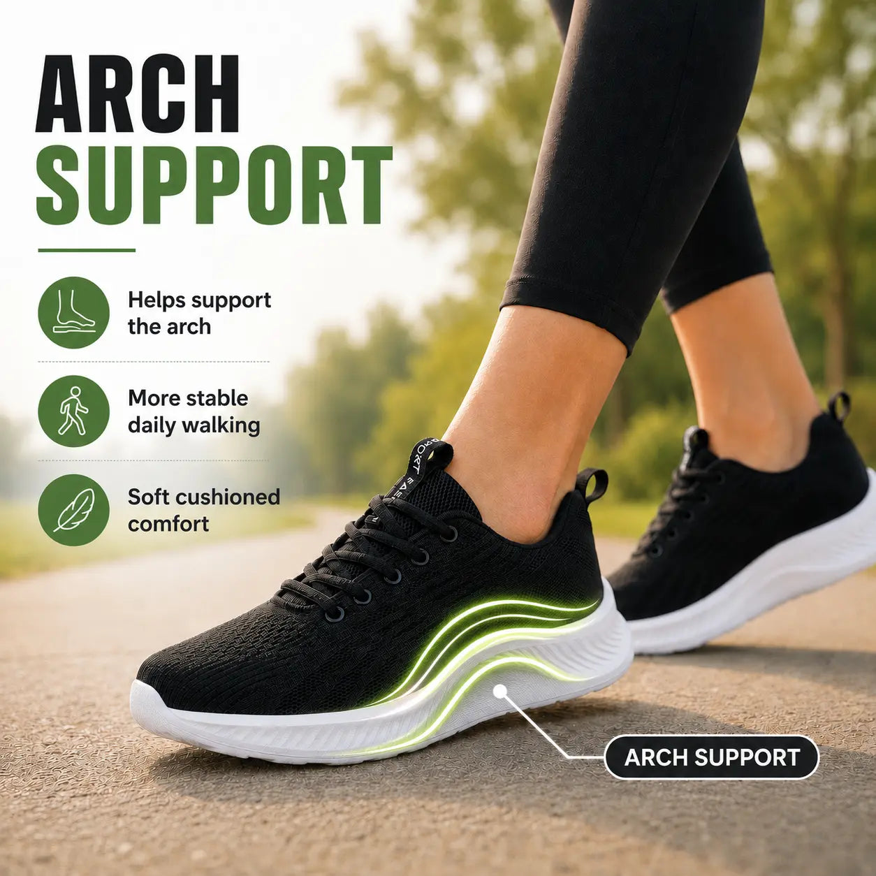 Orthopädische Damen-Sneaker für draußen