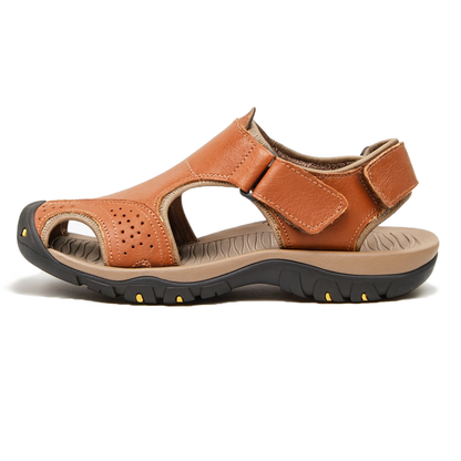 Herren Extra Breite Zehen Orthopädische Sandalen mit verstellbaren Riemen