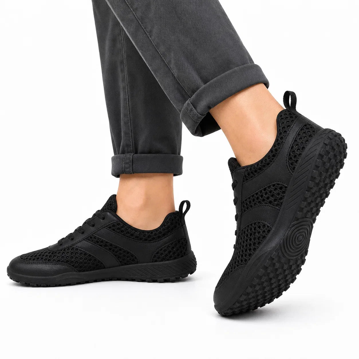 Breite Zehenbox Barfuß-Wandertrainer – Unisex Rutschfeste Komfortschuhe