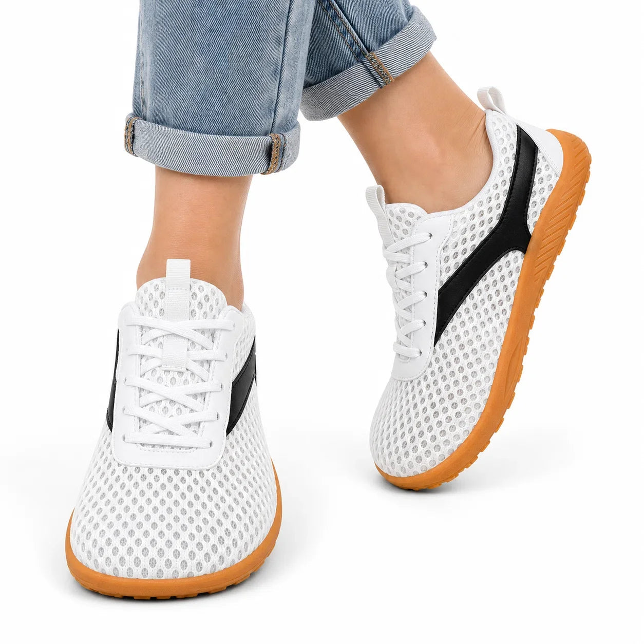 Breite Zehenbox Barfuß-Wandertrainer – Unisex Rutschfeste Komfortschuhe