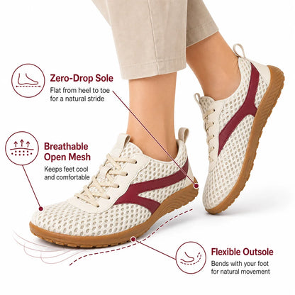 Breite Zehenbox Barfuß-Wandertrainer – Unisex Rutschfeste Komfortschuhe