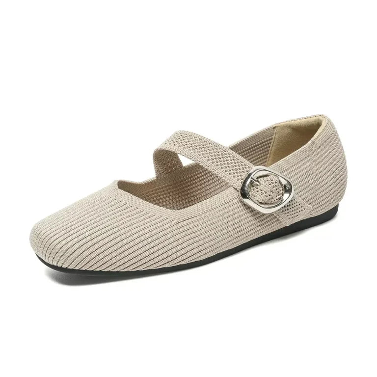 Damen Orthopädische Atmungsaktive Mary-Jane-Flats