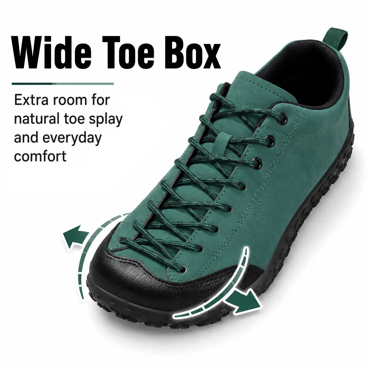 Barfuß-Wanderschuhe mit breiter Zehenbox – Orthopädische Gehschuhe Unisex