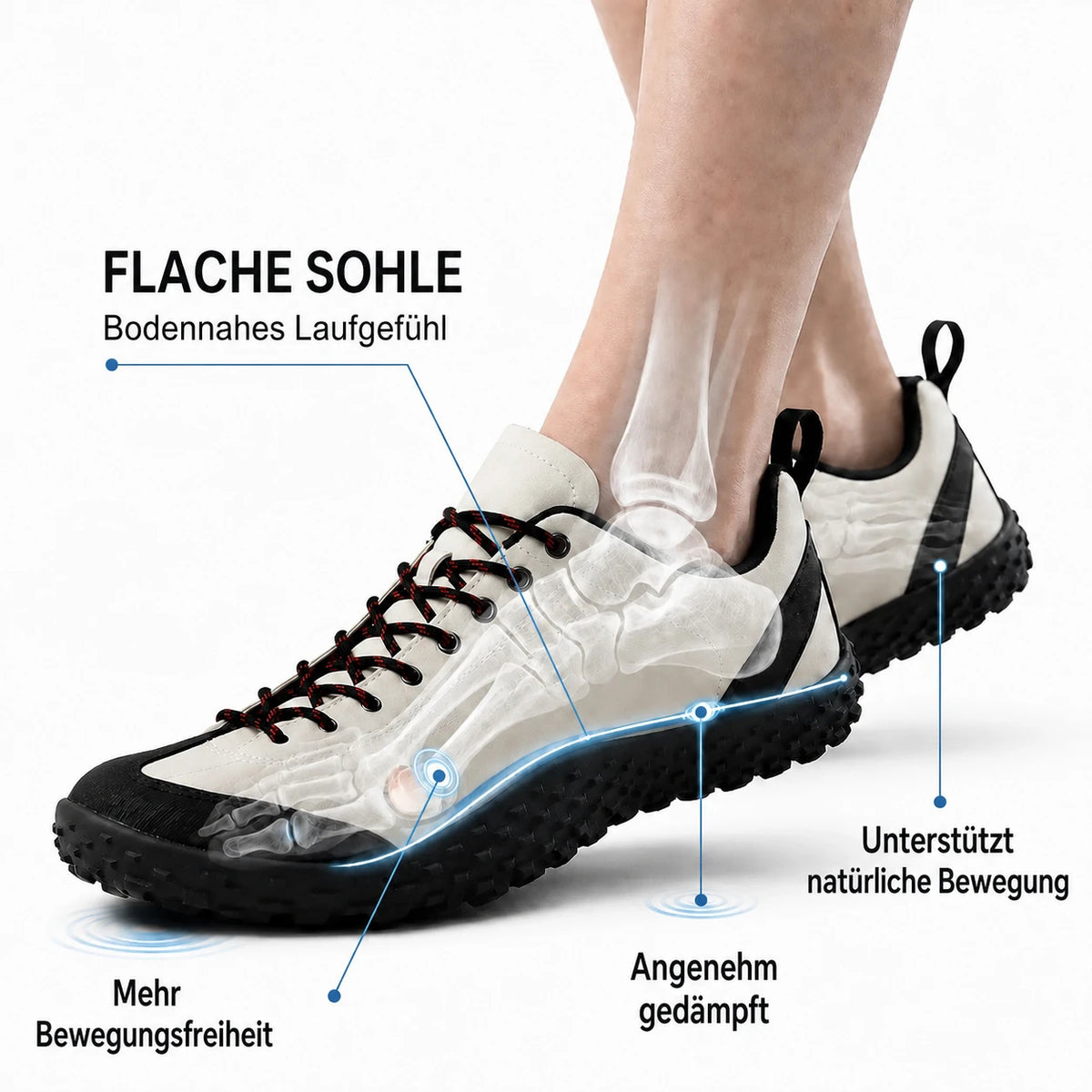 Flache Sohle