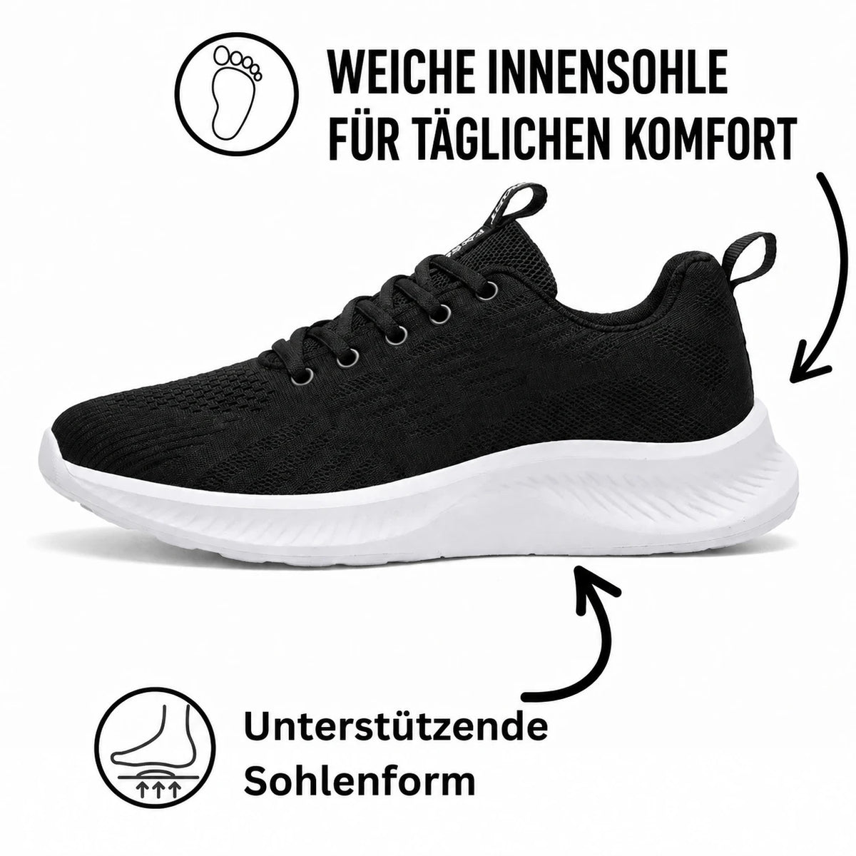 Weiche Innensohle für täglichen Komfort