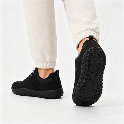 Orthopädische Wildleder Barfuß-Wanderschuhe | Breite Zehenbox