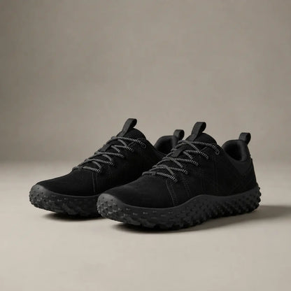 Orthopädische Wildleder Barfuß-Wanderschuhe | Breite Zehenbox