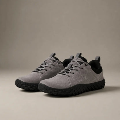 Orthopädische Wildleder Barfuß-Wanderschuhe | Breite Zehenbox