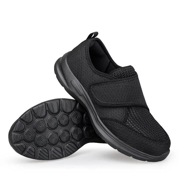 Weite Orthopädische Gehschuhe für geschwollene Füße mit verstellbarem Riemen
