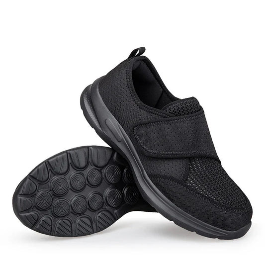 Weite Orthopädische Gehschuhe für geschwollene Füße mit verstellbarem Riemen