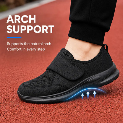 Weite Orthopädische Gehschuhe für geschwollene Füße mit verstellbarem Riemen