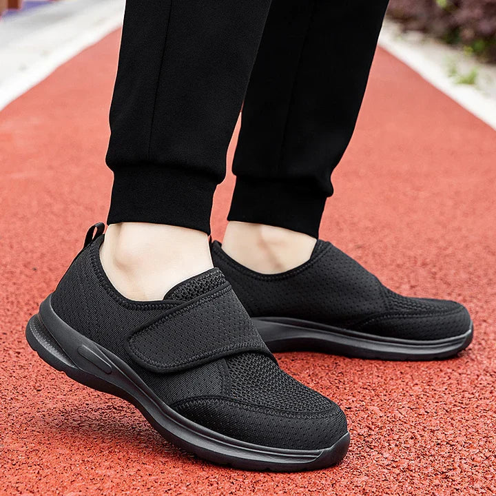 Weite Orthopädische Gehschuhe für geschwollene Füße mit verstellbarem Riemen