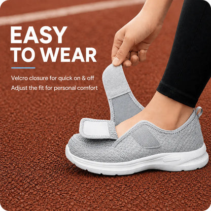 Weite Orthopädische Gehschuhe für geschwollene Füße mit verstellbarem Riemen