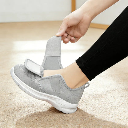 Weite Orthopädische Gehschuhe für geschwollene Füße mit verstellbarem Riemen