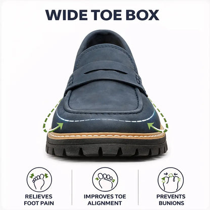 Damen Orthopädische Komfortschuhe mit breiter Zehenbox
